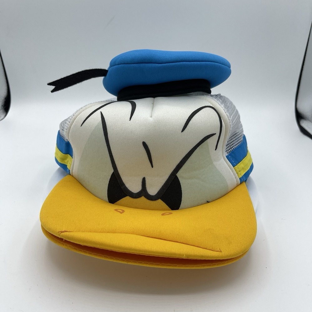 Disney Parks Donald Duck Mesh Snapback Hat Cap Baseball Adjustable Adult Size